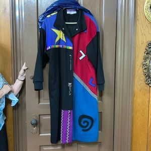 80’,s multi color wool coat